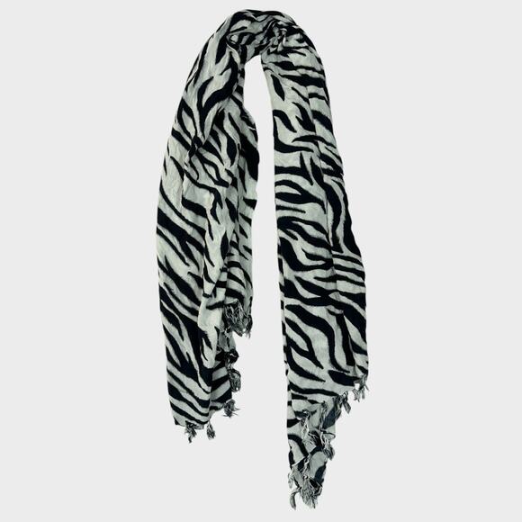 Bridge to Bali Made in Indonesia Zebra-Print Rayon Beach Cover-Up - Picture 2 of 7